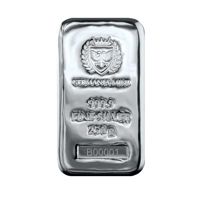 Germania Mint - 250 g Ag999.9 Cast Bar