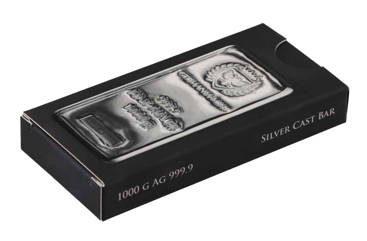 Germania Mint - 1000 g Ag999.9 Cast Bar