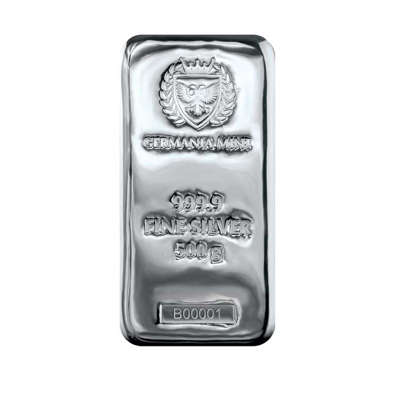Germania Mint - 500 g Ag999.9 Cast Bar